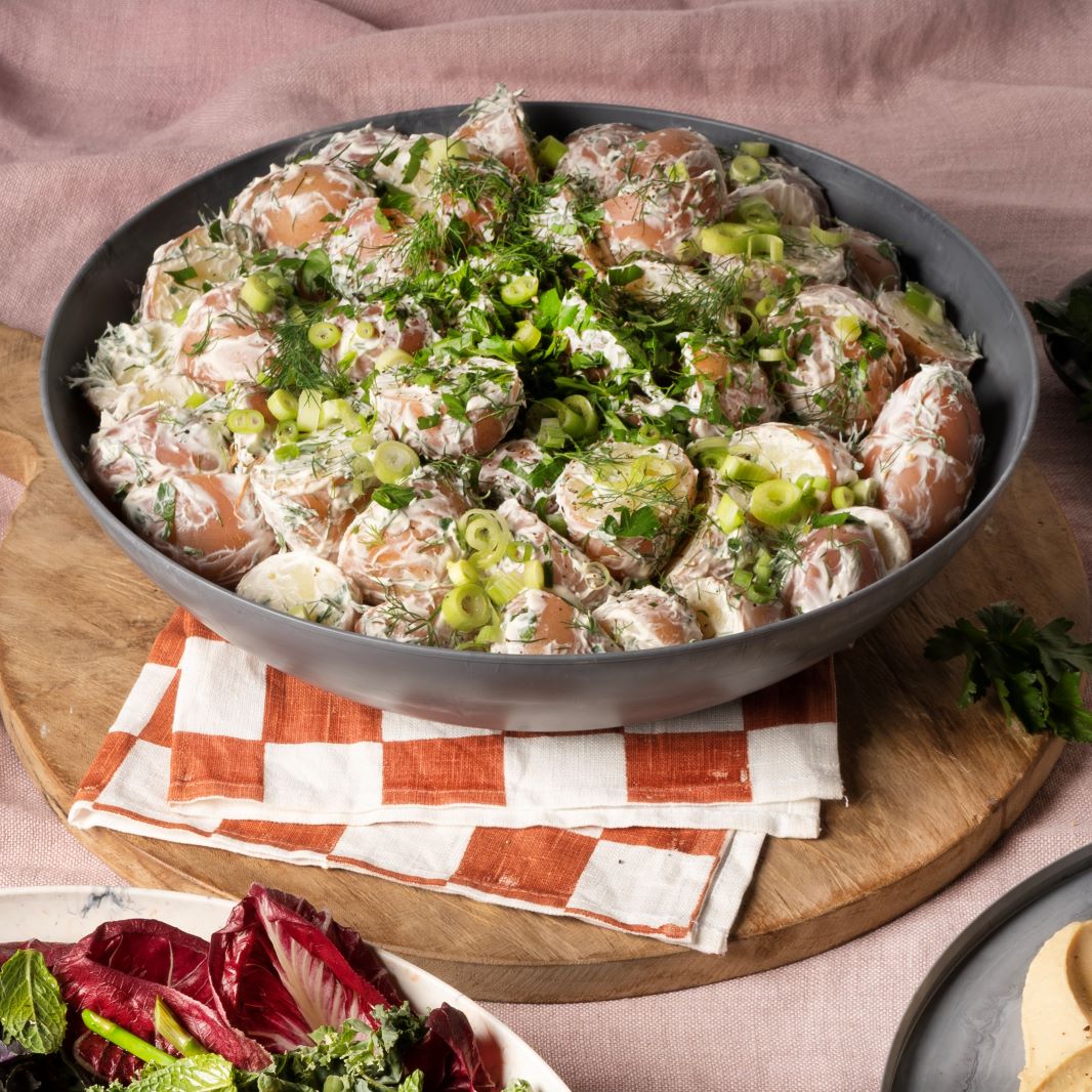 What can you add to a potato salad to take it up a level? - Put a lid on it