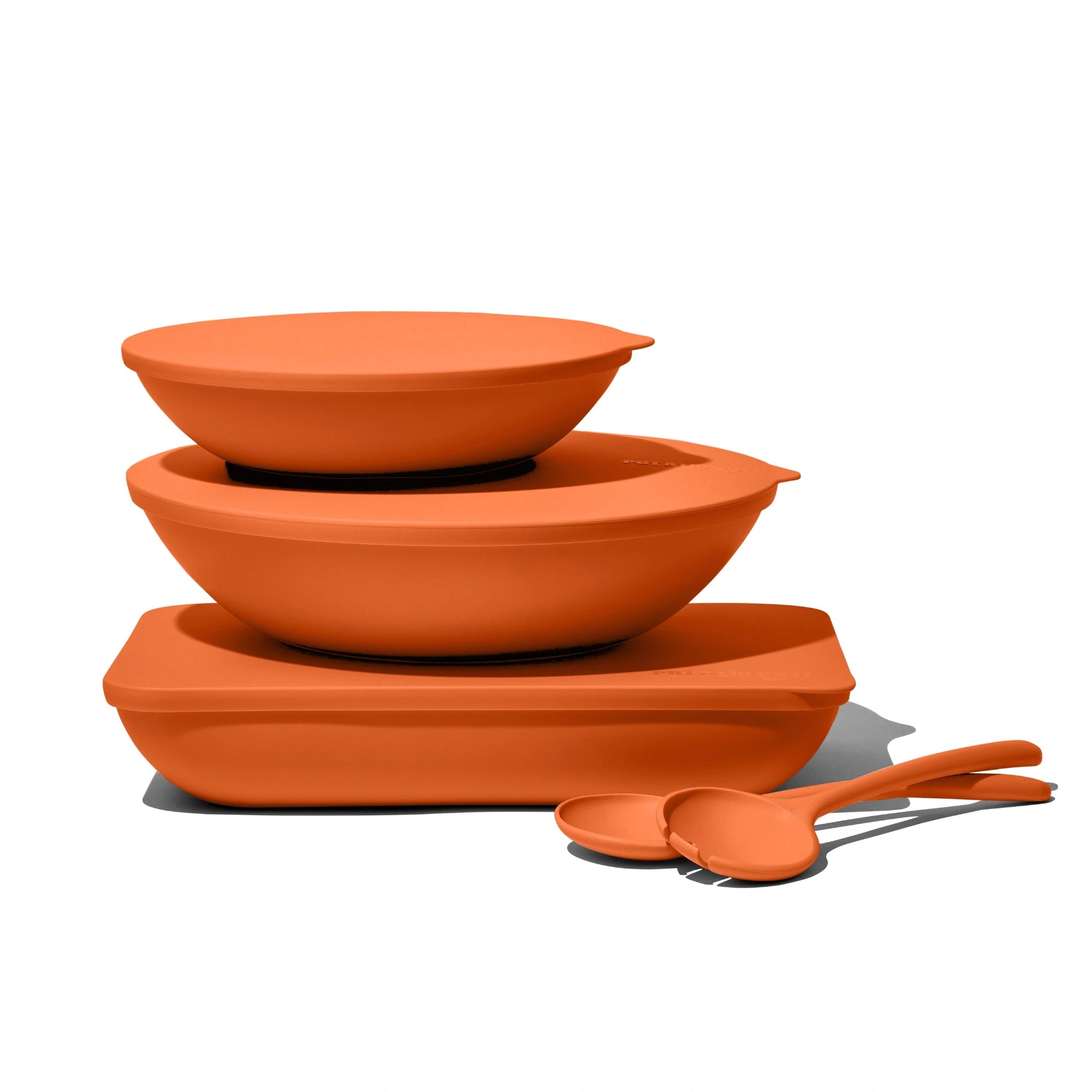 The Complete Package: Large & Small Serving Bowls, Platter and Salad Servers - Colour Sets -  - Put a lid on it