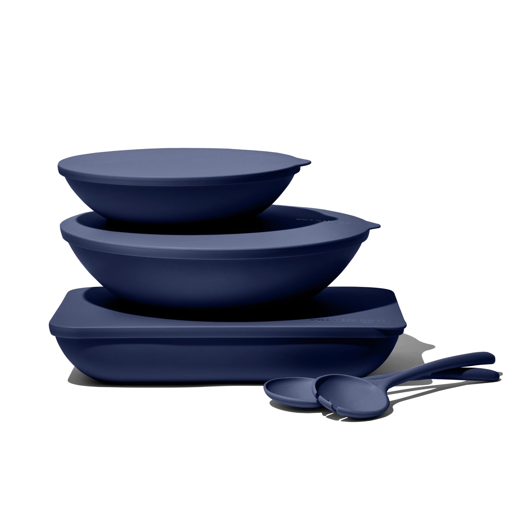 The Complete Package: Large & Small Serving Bowls, Platter and Salad Servers - Colour Sets -  - Put a lid on it