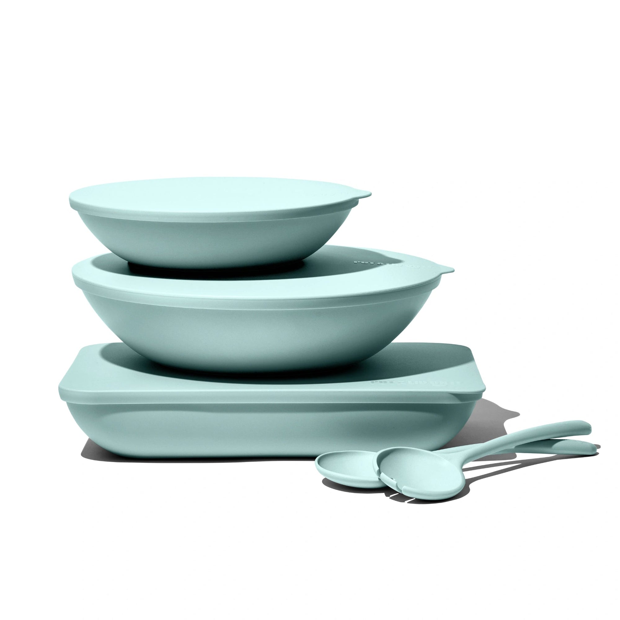 The Complete Package: Large & Small Serving Bowls, Platter and Salad Servers - Colour Sets -  - Put a lid on it
