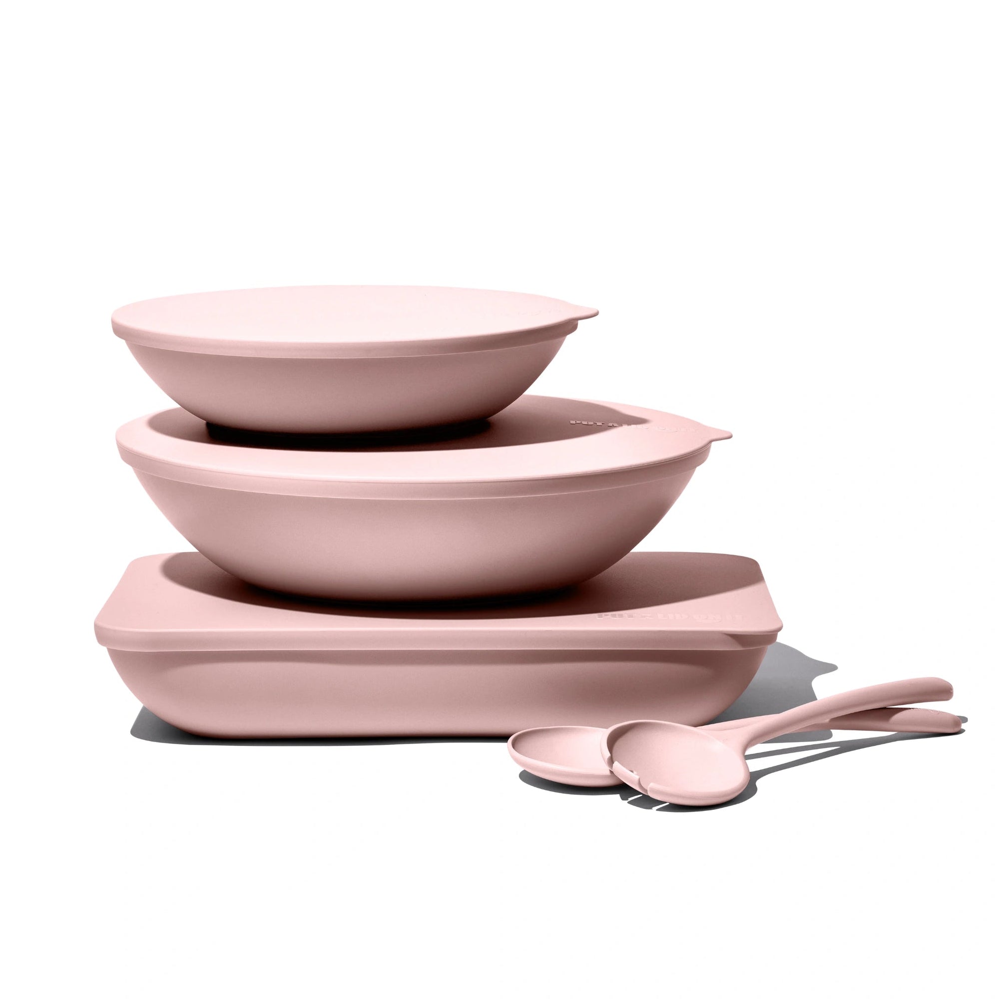 The Complete Package: Large & Small Serving Bowls, Platter and Salad Servers - Colour Sets -  - Put a lid on it