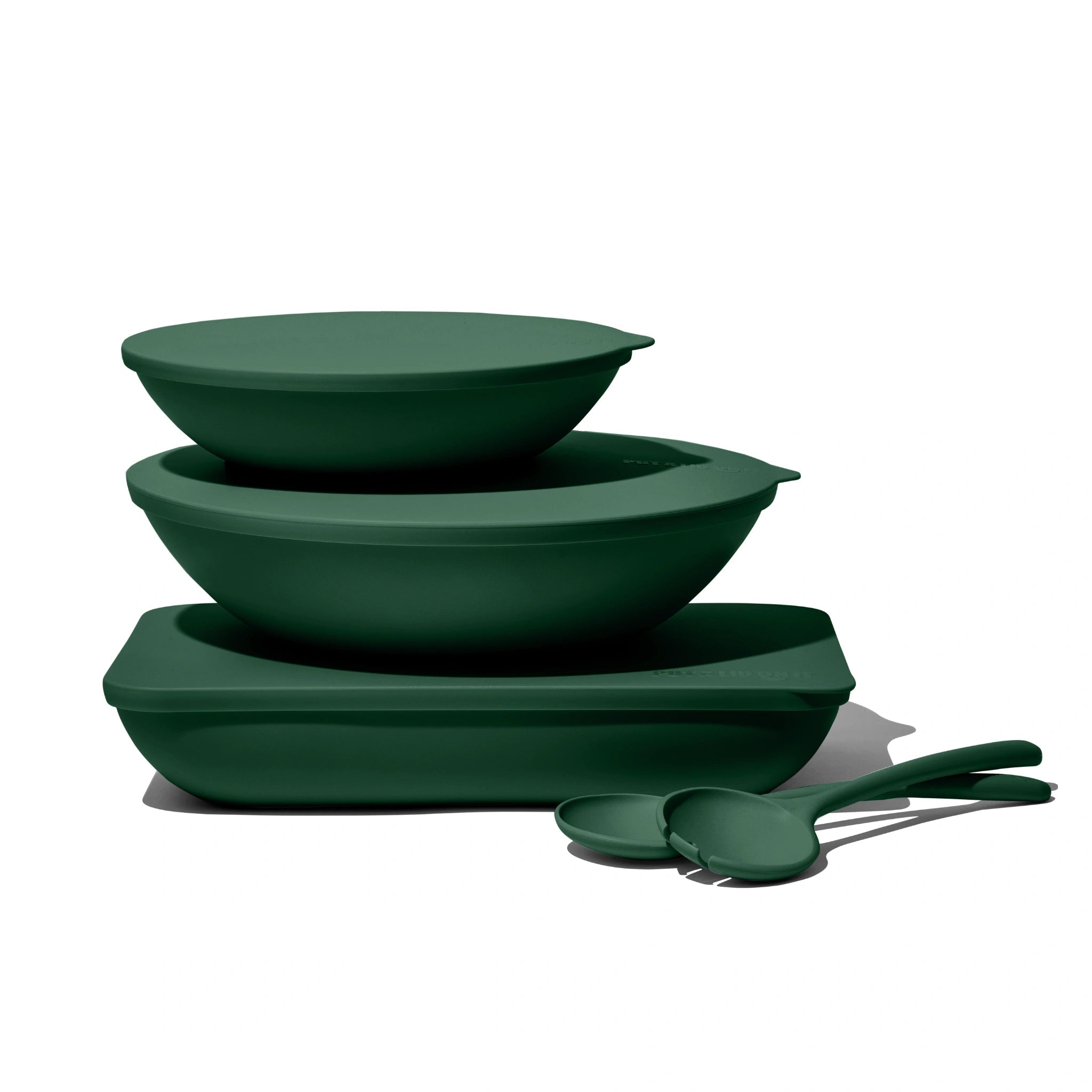 The Complete Package: Large & Small Serving Bowls, Platter and Salad Servers - Colour Sets -  - Put a lid on it