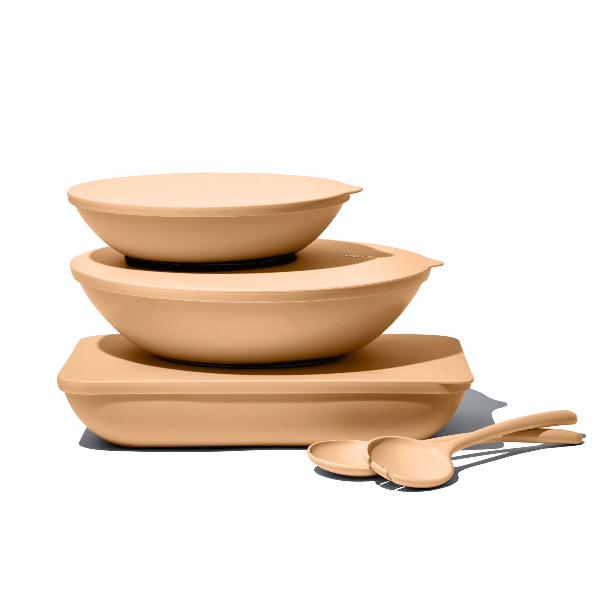 The Complete Package: Large & Small Serving Bowls, Platter and Salad Servers - Colour Sets -  - Put a lid on it