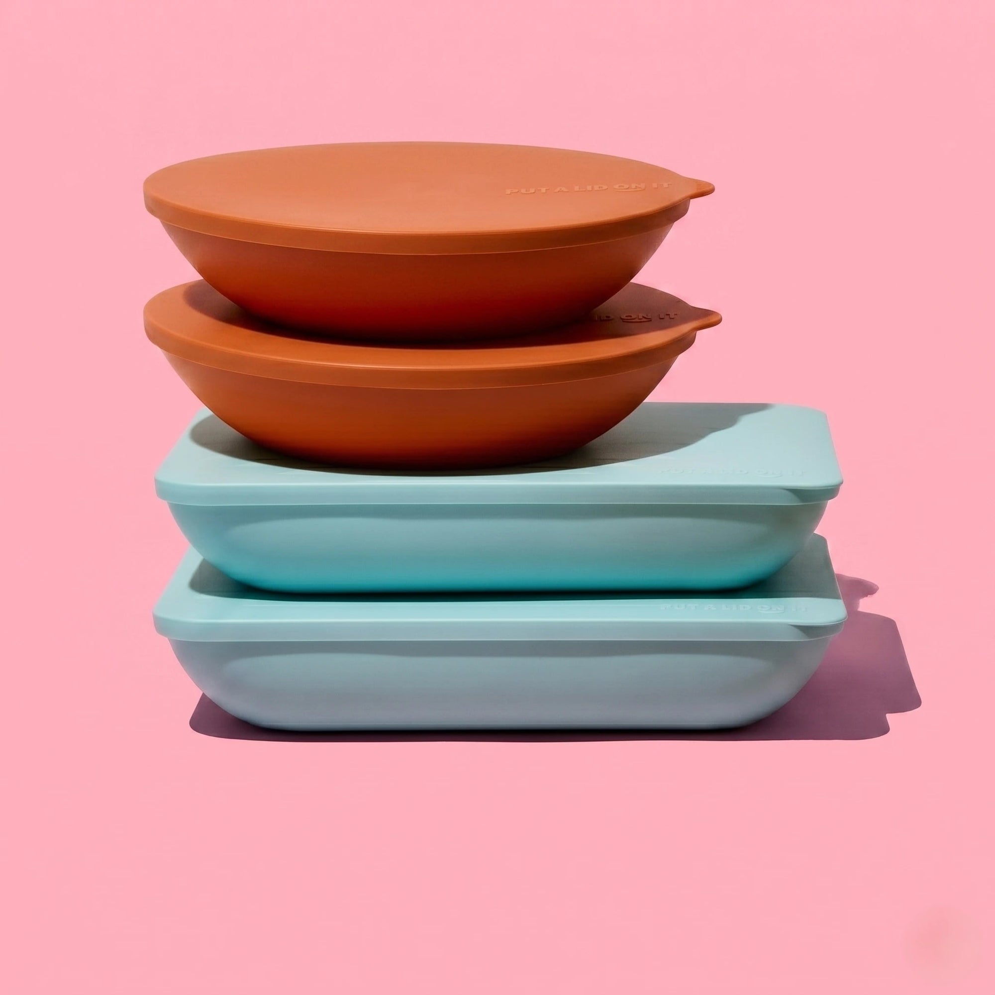 The Entertainer: Two Large Bowls & Two Platters -  - Put a lid on it