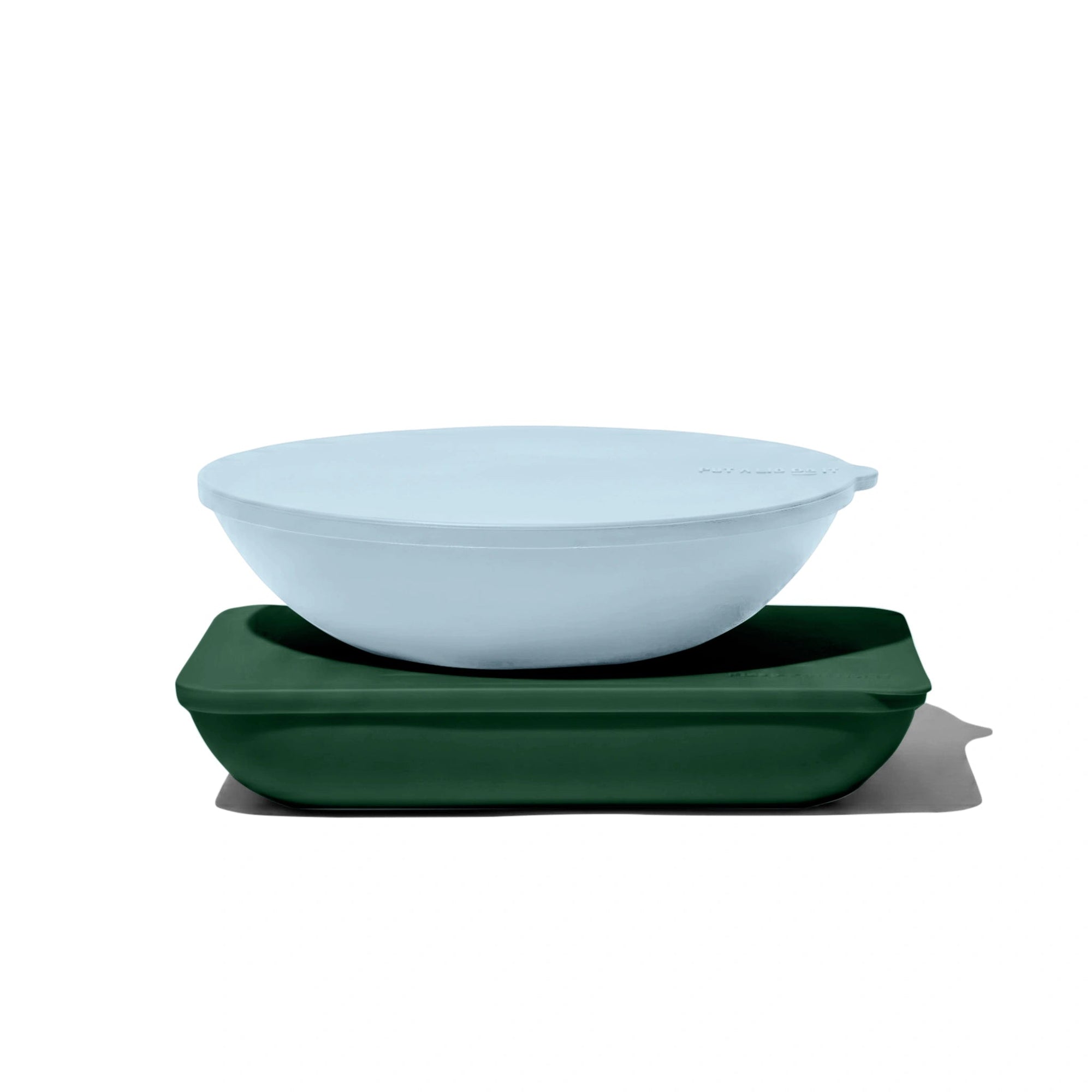 The Ultimate Duo: Large Bowl & Platter - Coastal -  - Put a lid on it